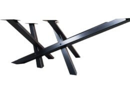 pied de table metal double x
