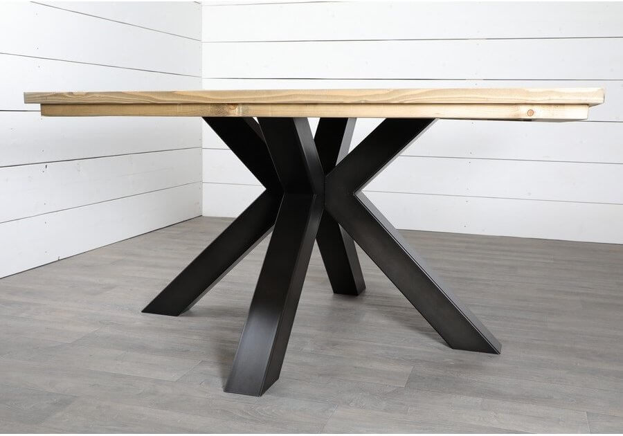 Pied de table en métal pour table ronde ou carrée - Mikarré - Pyeta