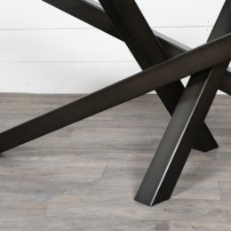 pied de table croise noir