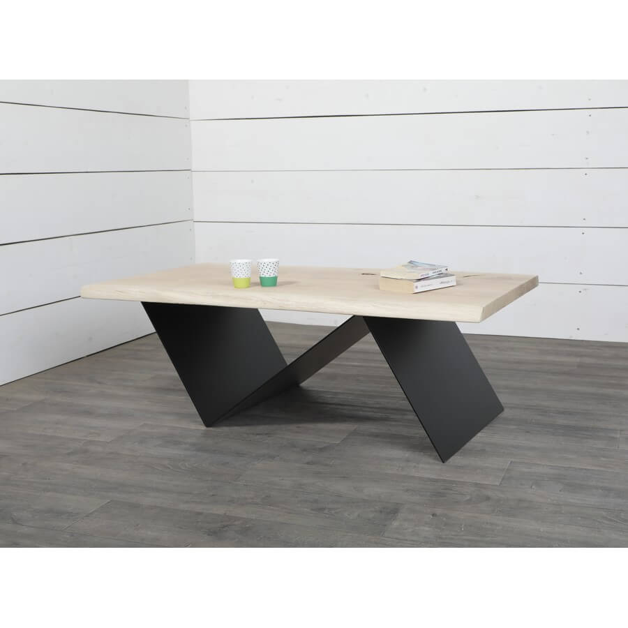 Pied table basse métal, style industriel 30 ou 40cm - Vest30-40 - Pyeta